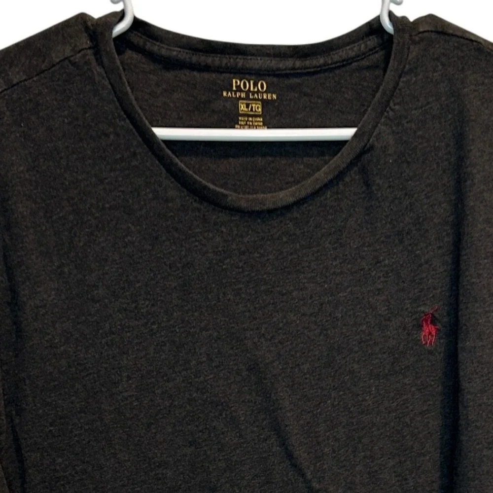 Polo Ralph‎ Lauren Men's XL T-Shirt Gray Short Sleeve Pony Logo Cotton Tee